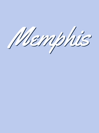 Thumbnail for Personalized Memphis T-Shirt - Blue - Decorate View