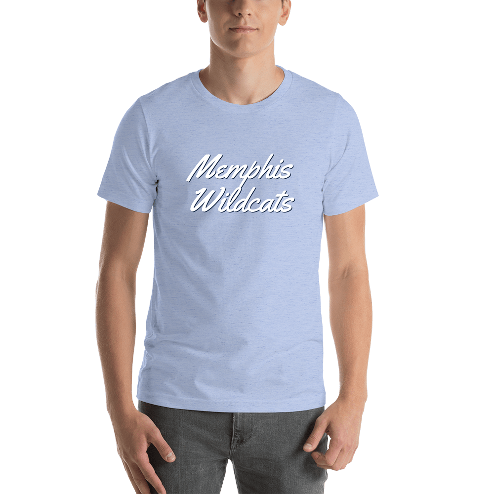 Personalized Memphis T-Shirt - Blue - Shirt View