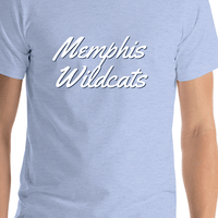 Thumbnail for Personalized Memphis T-Shirt - Blue - Shirt Close-Up View