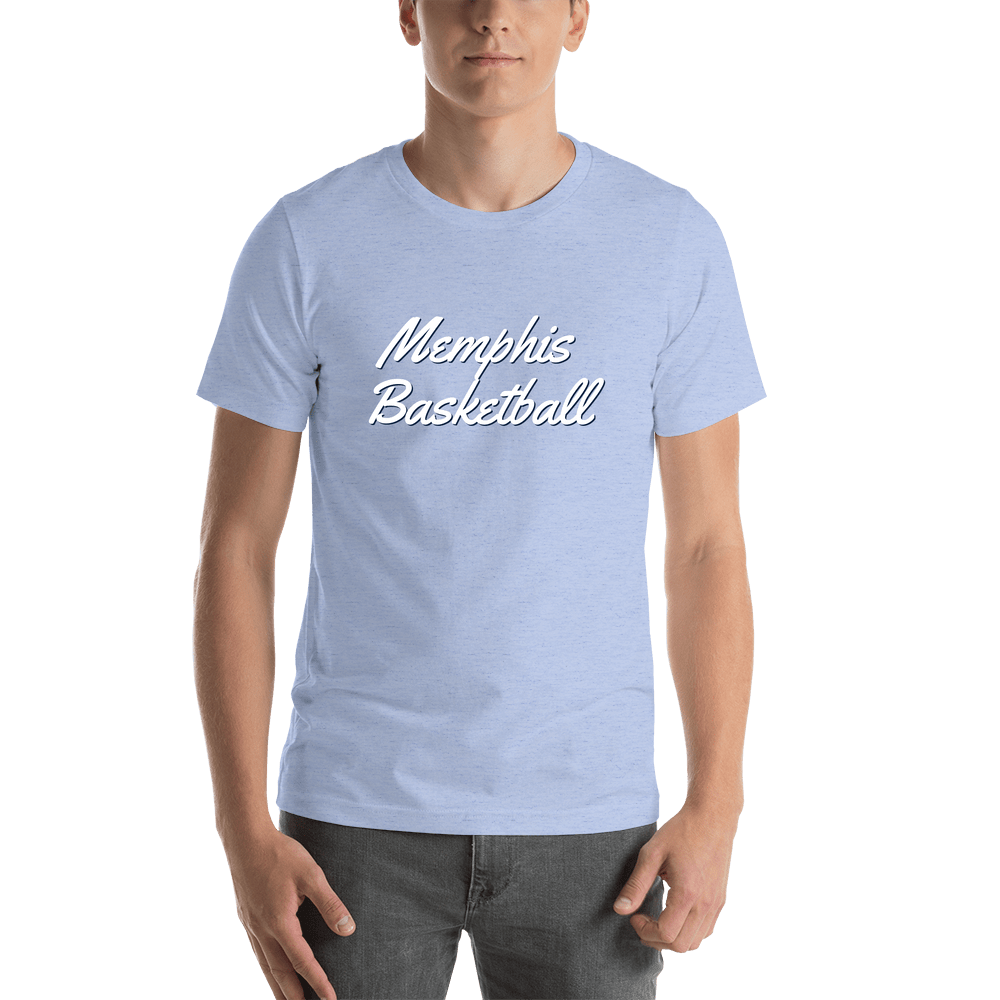 Personalized Memphis Basketball T-Shirt - Blue - Shirt View