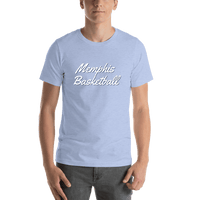Thumbnail for Personalized Memphis Basketball T-Shirt - Blue - Shirt View