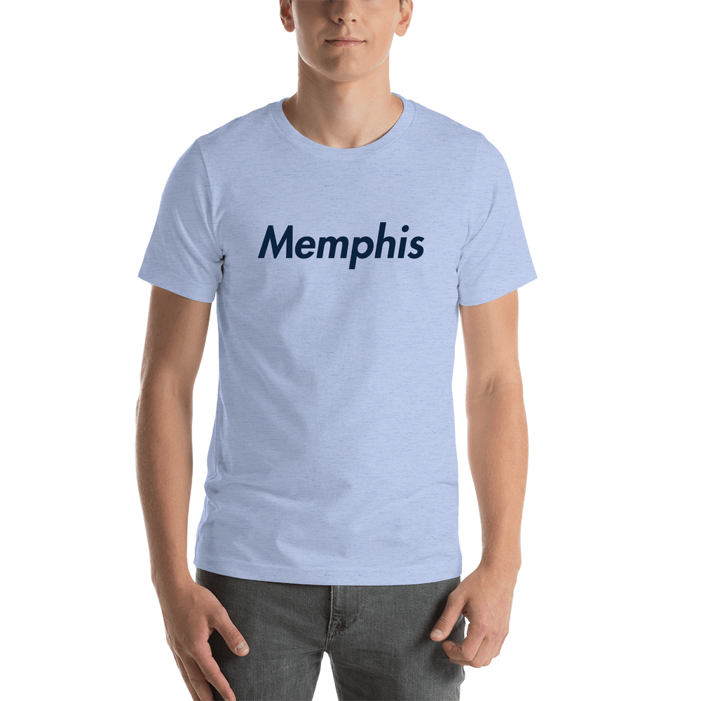 Personalized Memphis T-Shirt - Blue - Shirt View