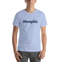 Thumbnail for Personalized Memphis T-Shirt - Blue - Shirt View