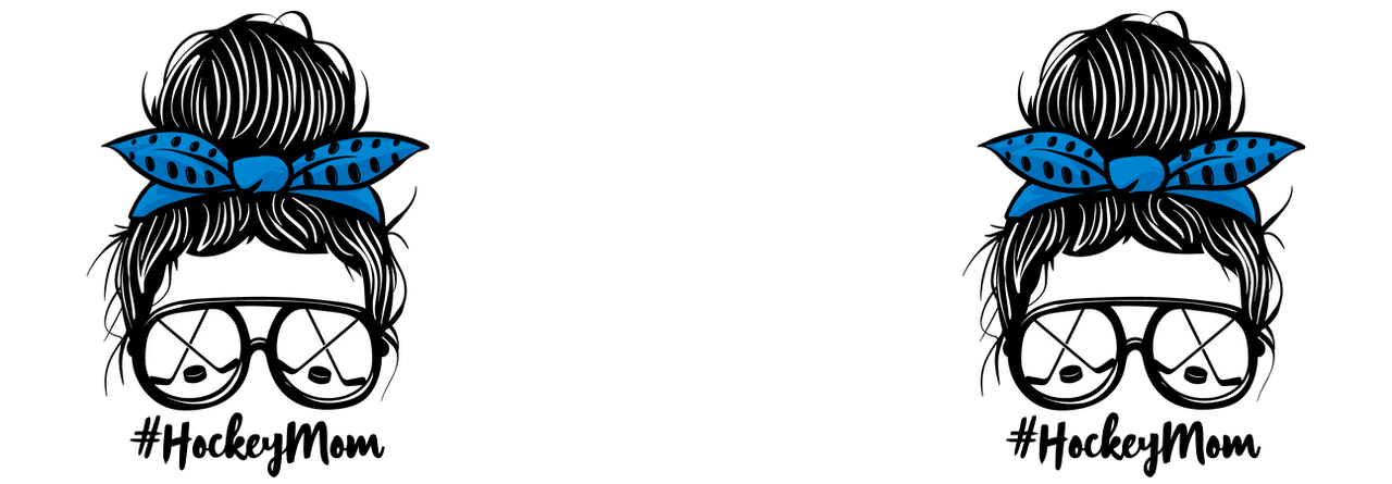 Personalized Messy Bun Coffee Mug Tumbler with Handle (15 oz) - Hockey Mom - Graphic View