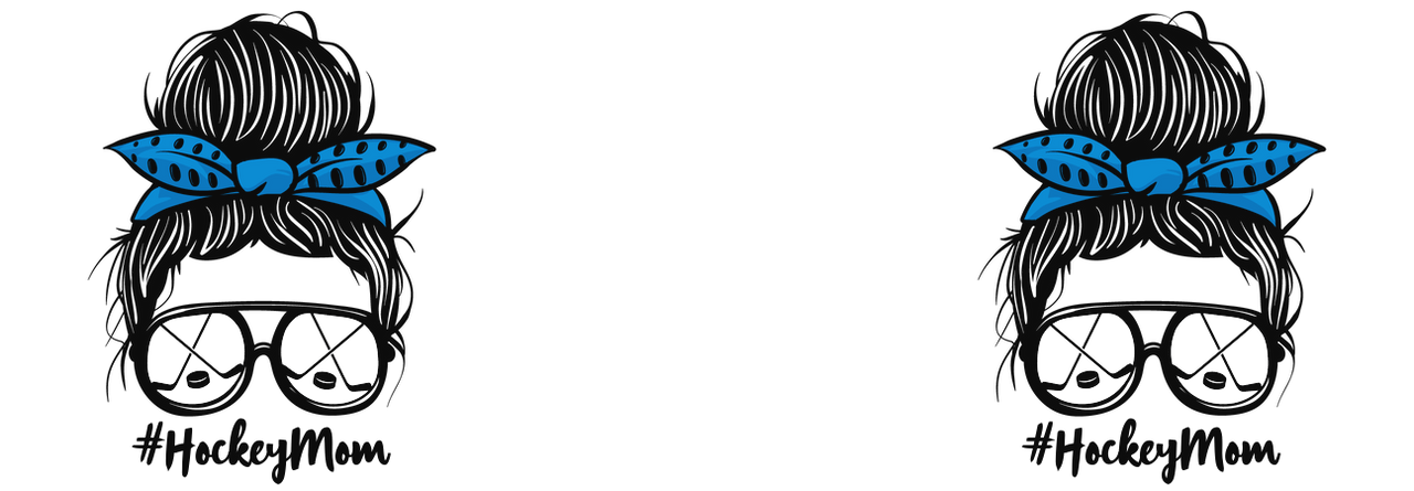 Personalized Messy Bun Coffee Mug Tumbler with Handle (15 oz) - Hockey Mom - Graphic View