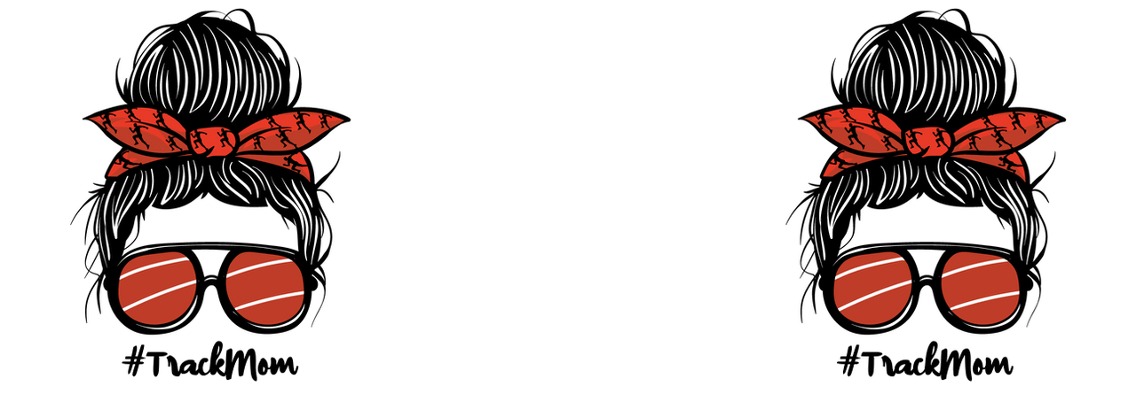 Personalized Messy Bun Travel Coffee Mug Tumbler with Handle (20 oz) - Track Mom - Graphic View