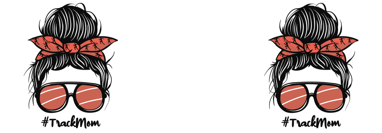 Personalized Messy Bun Travel Coffee Mug Tumbler with Handle (20 oz) - Track Mom - Graphic View