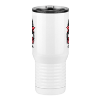 Thumbnail for Personalized Messy Bun Travel Coffee Mug Tumbler with Handle (20 oz) - Dance Mom - Front View