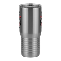 Thumbnail for Personalized Messy Bun Travel Coffee Mug Tumbler with Handle (20 oz) - Dance Mom - Front View