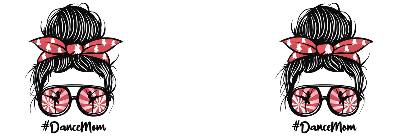 Personalized Messy Bun Travel Coffee Mug Tumbler with Handle (20 oz) - Dance Mom - Graphic View