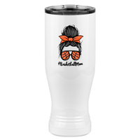 Thumbnail for Personalized Messy Bun Pilsner Tumbler (20 oz) - Basketball Mom - Right View