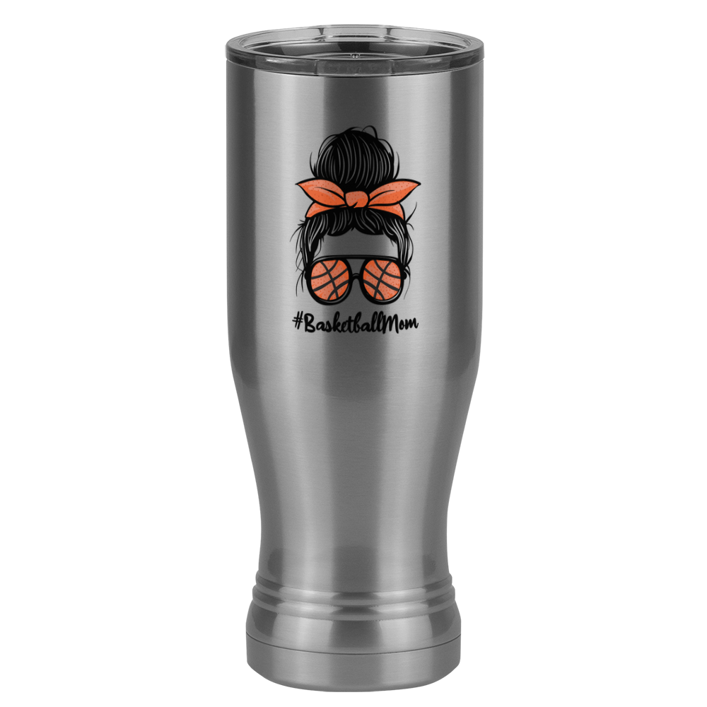 Personalized Messy Bun Pilsner Tumbler (20 oz) - Basketball Mom - Right View
