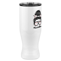 Thumbnail for Personalized Messy Bun Pilsner Tumbler (20 oz) - Baseball Mom - Front Right View