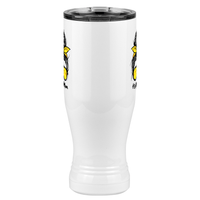 Thumbnail for Personalized Messy Bun Pilsner Tumbler (20 oz) - Softball Mom - Front View