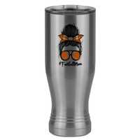 Thumbnail for Personalized Messy Bun Pilsner Tumbler (20 oz) - Football Mom - Right View