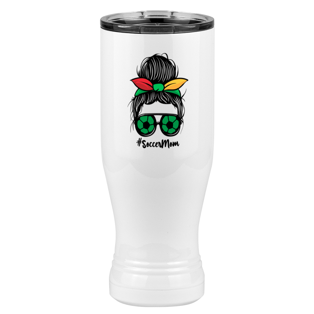 Personalized Messy Bun Pilsner Tumbler (20 oz) - Soccer Mom - Right View