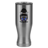 Thumbnail for Personalized Messy Bun Pilsner Tumbler (20 oz) - Volleyball Mom - Left View