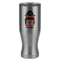 Thumbnail for Personalized Messy Bun Pilsner Tumbler (20 oz) - Track Mom - Left View