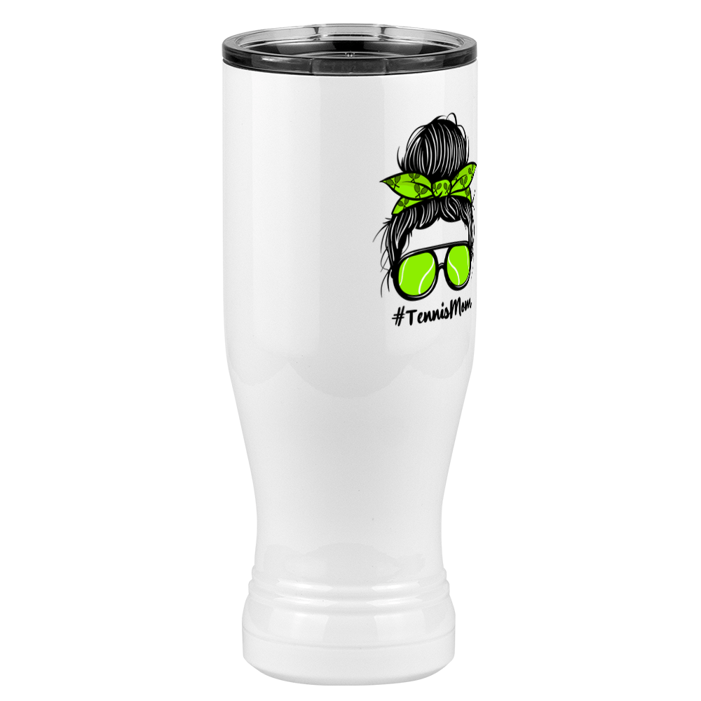 Personalized Messy Bun Pilsner Tumbler (20 oz) - Tennis Mom - Front Right View