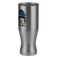 Thumbnail for Personalized Messy Bun Pilsner Tumbler (20 oz) - Hockey Mom - Front Left View