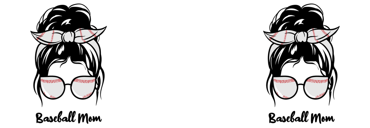 Personalized Messy Bun Travel Coffee Mug Tumbler with Handle (20 oz) - Baseball Mom - Graphic View