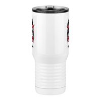 Thumbnail for Personalized Messy Bun Travel Coffee Mug Tumbler with Handle (20 oz) - Dance Mom - Front View