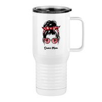 Thumbnail for Personalized Messy Bun Travel Coffee Mug Tumbler with Handle (20 oz) - Dance Mom - Right View