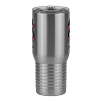 Thumbnail for Personalized Messy Bun Travel Coffee Mug Tumbler with Handle (20 oz) - Dance Mom - Front View