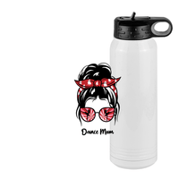 Thumbnail for Personalized Messy Bun Water Bottle (30 oz) - Dance Mom - Design View