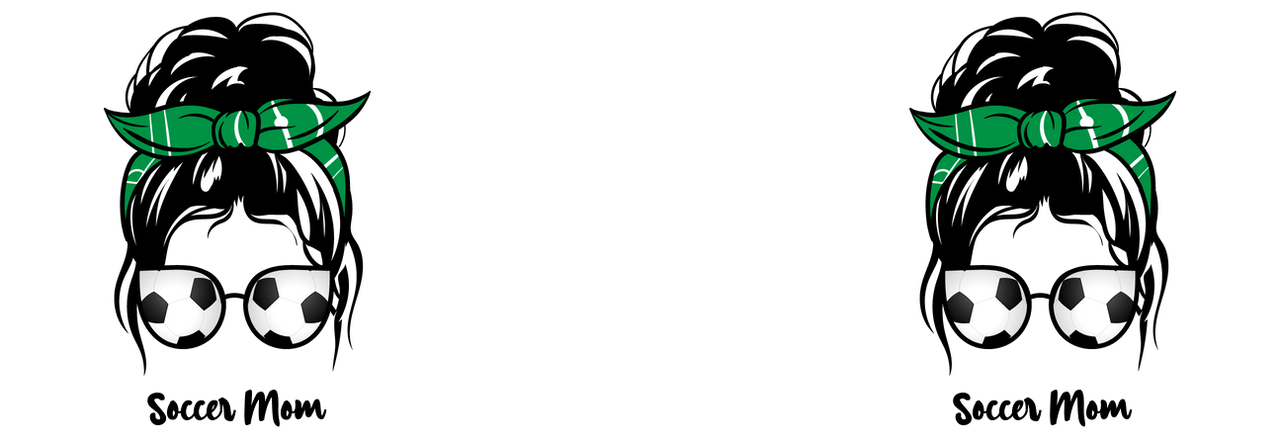 Personalized Messy Bun Coffee Mug Tumbler with Handle (15 oz) - Soccer Mom - Graphic View