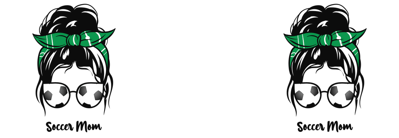 Personalized Messy Bun Coffee Mug Tumbler with Handle (15 oz) - Soccer Mom - Graphic View