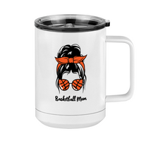 Thumbnail for Personalized Messy Bun Coffee Mug Tumbler with Handle (15 oz) - Customize It - Right View