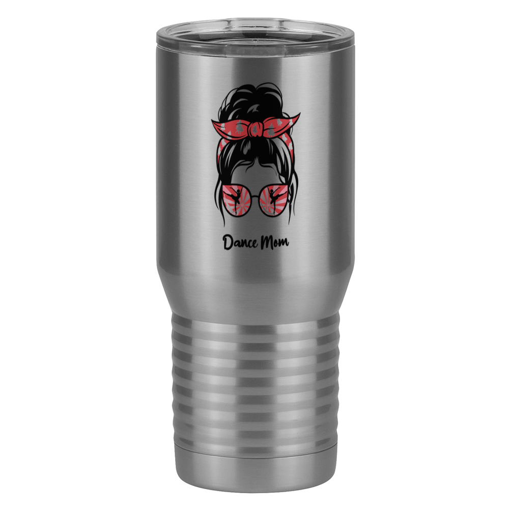 Personalized Messy Bun Tall Travel Tumbler (20 oz) - Dance Mom - Right View