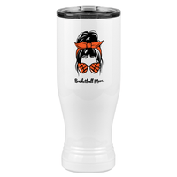 Thumbnail for Personalized Messy Bun Pilsner Tumbler (20 oz) - Basketball Mom - Right View