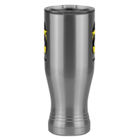 Thumbnail for Personalized Messy Bun Pilsner Tumbler (20 oz) - Softball Mom - Front View