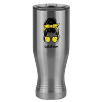 Thumbnail for Personalized Messy Bun Pilsner Tumbler (20 oz) - Softball Mom - Right View
