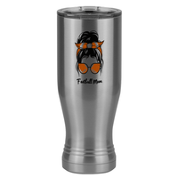 Thumbnail for Personalized Messy Bun Pilsner Tumbler (20 oz) - Football Mom - Right View