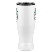 Thumbnail for Personalized Messy Bun Pilsner Tumbler (20 oz) - Soccer Mom - Front View