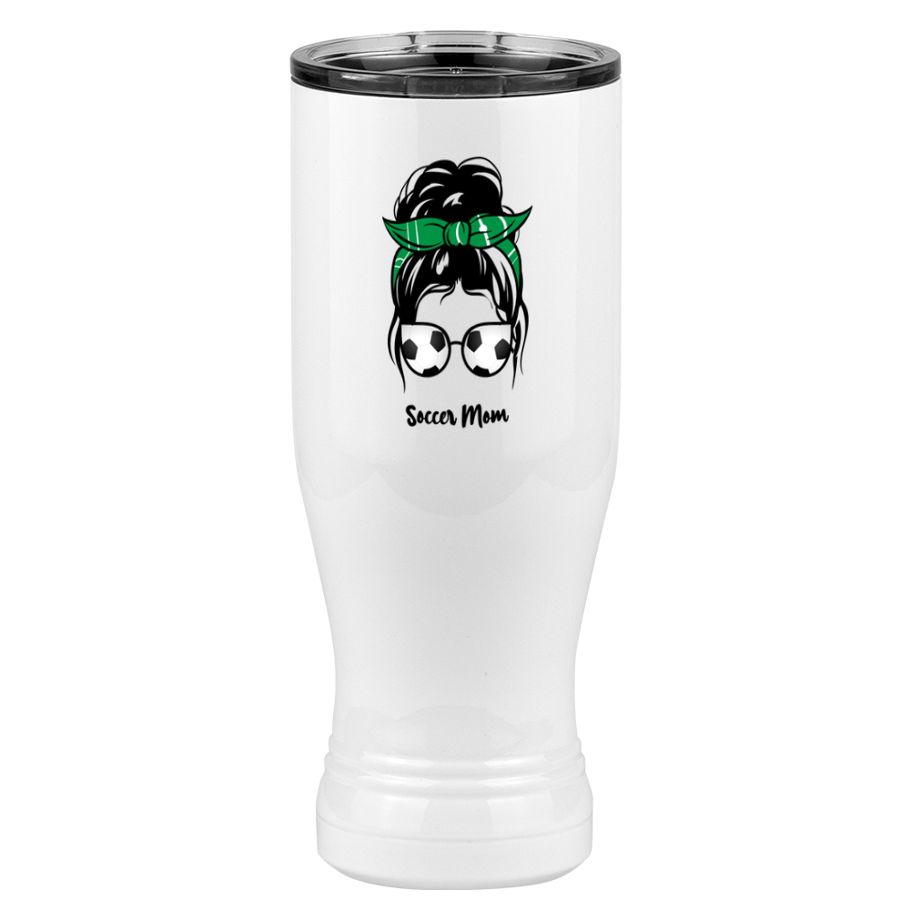 Personalized Messy Bun Pilsner Tumbler (20 oz) - Soccer Mom - Right View