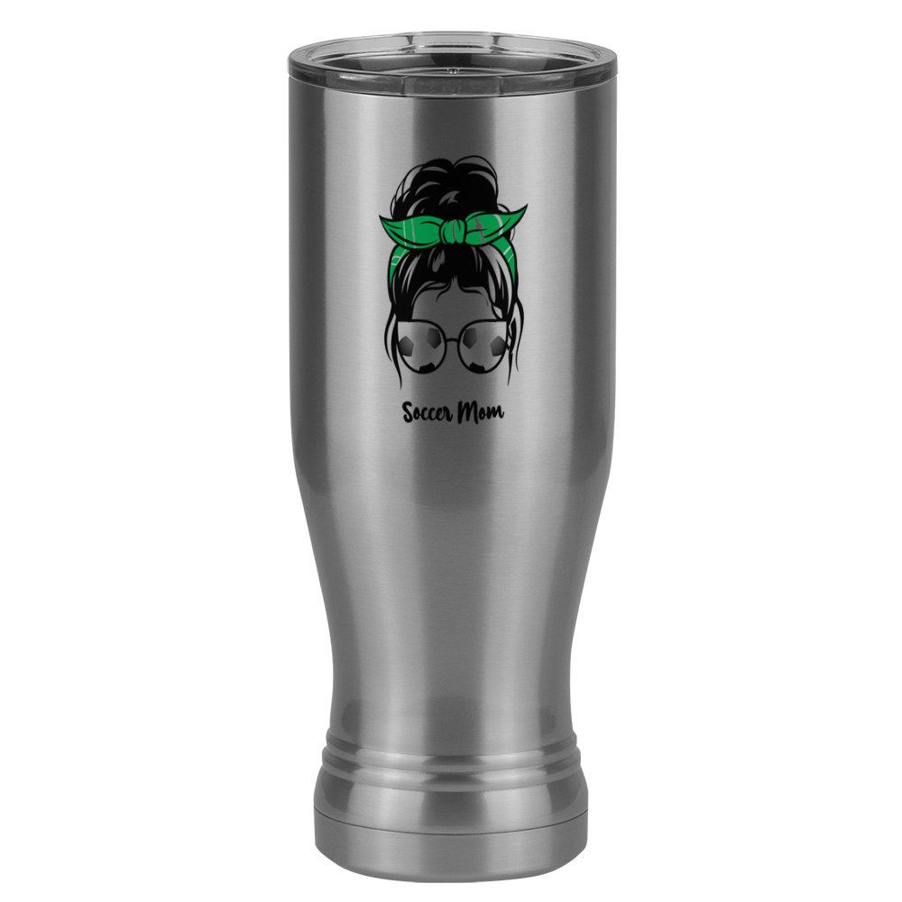 Personalized Messy Bun Pilsner Tumbler (20 oz) - Soccer Mom - Right View