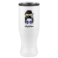 Thumbnail for Personalized Messy Bun Pilsner Tumbler (20 oz) - Volleyball Mom - Right View