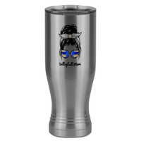 Thumbnail for Personalized Messy Bun Pilsner Tumbler (20 oz) - Volleyball Mom - Left View