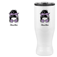 Thumbnail for Personalized Messy Bun Pilsner Tumbler (20 oz) - Chorus Mom - Design View