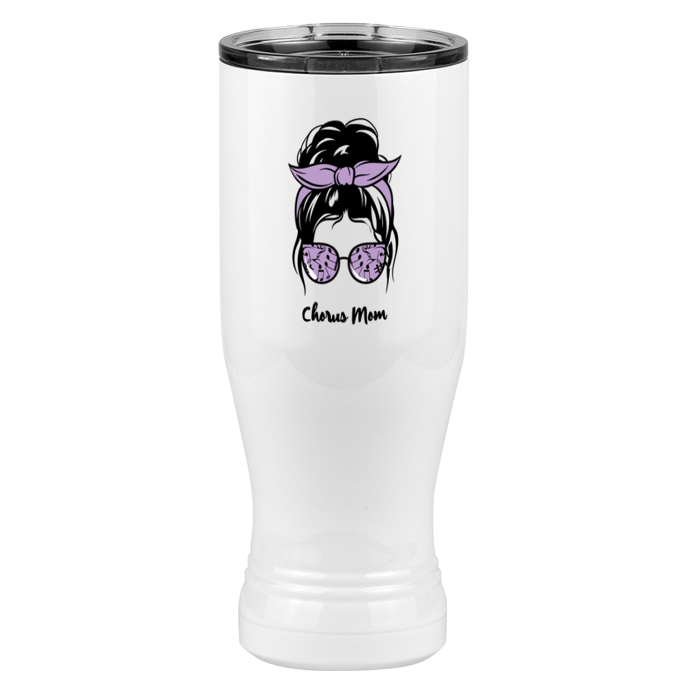 Personalized Messy Bun Pilsner Tumbler (20 oz) - Chorus Mom - Right View