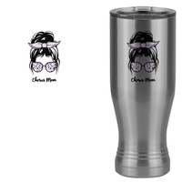 Thumbnail for Personalized Messy Bun Pilsner Tumbler (20 oz) - Chorus Mom - Design View