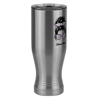 Thumbnail for Personalized Messy Bun Pilsner Tumbler (20 oz) - Chorus Mom - Front Right View