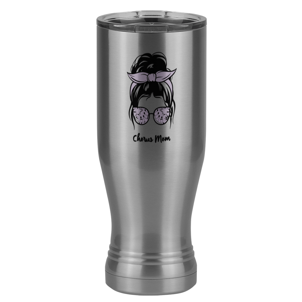 Personalized Messy Bun Pilsner Tumbler (20 oz) - Chorus Mom - Right View