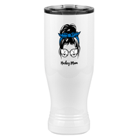 Thumbnail for Personalized Messy Bun Pilsner Tumbler (20 oz) - Hockey Mom - Right View