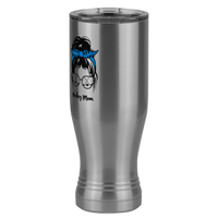Thumbnail for Personalized Messy Bun Pilsner Tumbler (20 oz) - Hockey Mom - Front Left View