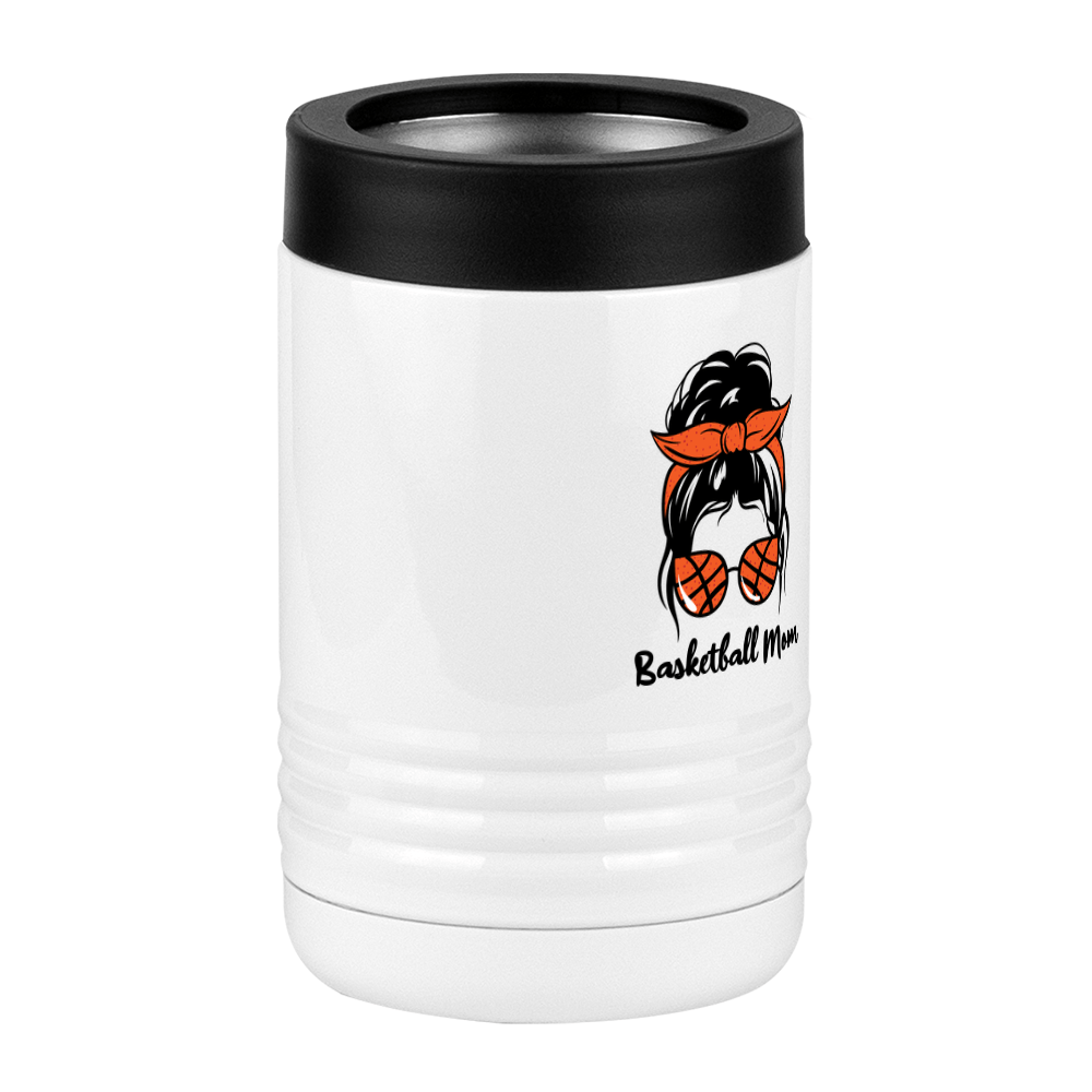 Personalized Messy Bun Beverage Holder - Basketball Mom - Front Right View